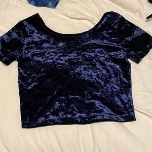 velvet crop top